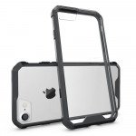 Wholesale iPhone 7 Air Hybrid Clear Case (Black)